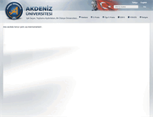 Tablet Screenshot of icerik.akdeniz.edu.tr
