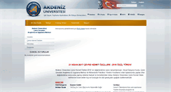 Desktop Screenshot of akcam.akdeniz.edu.tr