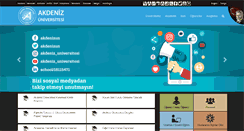 Desktop Screenshot of akdeniz.edu.tr
