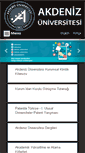 Mobile Screenshot of akdeniz.edu.tr