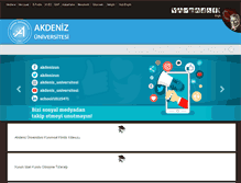Tablet Screenshot of akdeniz.edu.tr