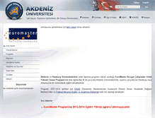 Tablet Screenshot of euromaster.akdeniz.edu.tr