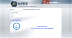 Desktop Screenshot of dhu.tip.akdeniz.edu.tr