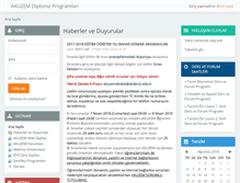 Tablet Screenshot of moodle.akdeniz.edu.tr