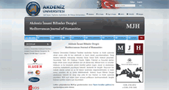 Desktop Screenshot of mjh.akdeniz.edu.tr