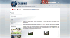 Desktop Screenshot of adrasan.akdeniz.edu.tr