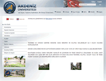 Tablet Screenshot of adrasan.akdeniz.edu.tr